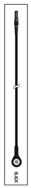 Leadwire Black 24" Din/snap Replacement OEM Part #(OEM Part # Not Available)