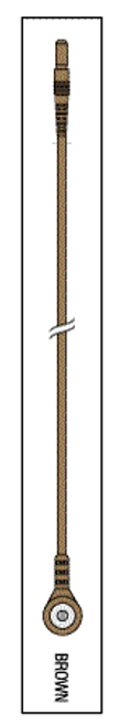 Leadwire Brown 24" Din/snap Replacement OEM Part #(OEM Part # Not Available)