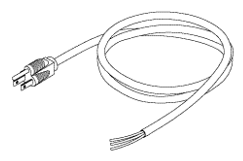 Power Cord Without Connectors (13a @ 125vac, 8 Ft ) Replacement OEM Part #9390401 / 004288 / 33071 / 6001C / H98159