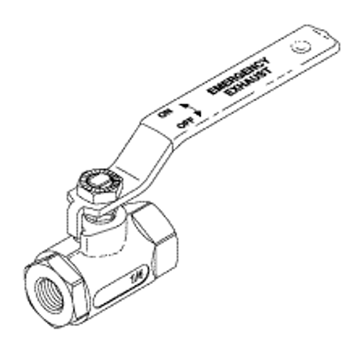 Ball Valve (1/4") Replacement OEM Part #93918-212