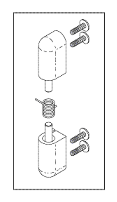 Pivot Hinge (access Door) Replacement OEM Part #MU08163/68 510 05/83 300 08 (Pivot Hinge Only)