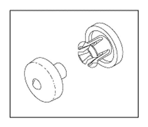 Wall Hinge Snap & Post Kit Replacement OEM Part #6600-1436-500 (Wall Hinge Snap only), 6600-1429-500 (Wall Hinge Post only)