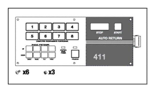 Program Panel Replacement OEM Part #015-0440-00