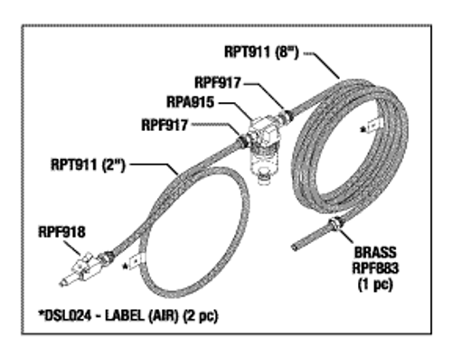 Hose Assembly & Filter (air) Replacement OEM Part #63856