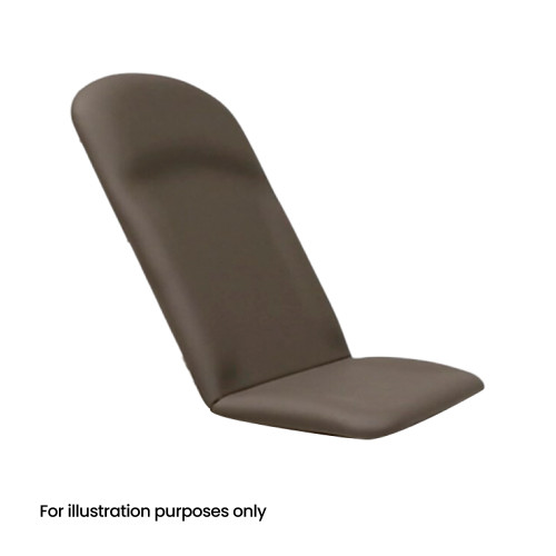 Brewer access brown upholstery.