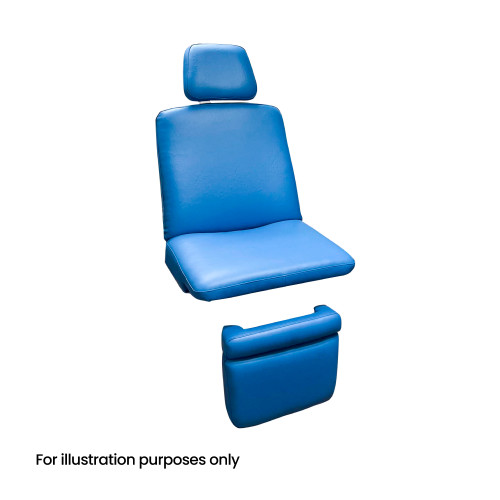 Midmark ritter 319 blue upholstery.