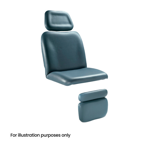 Midmark 230 blue upholstery.