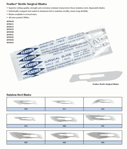 Graham Field Sterile Surgical Blades