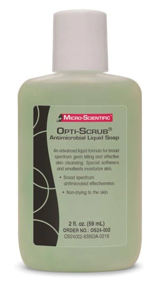 Micro-Scientific Opti-Scrub Liquid Antimicrobial Skin Cleanser Squeeze Bottle