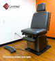 Midmark Ritter 75E Evolution refurbished procedure chair in dark gray with foot pedal control.