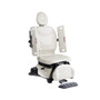 Midmark 630 HumanForm chair with patient safety arms and foot control.