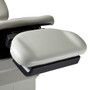 Close-up of footrest on a Midmark 630 HumanForm procedure chair.