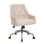 Boss B566BZ-BGW Desk Chair-Beige w/Rustic Bronze Base