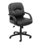 Boss B7407 Mid Back Caressoft Chair In Black W/ Knee Tilt