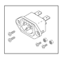 Ac Inlet Receptacle Replacement OEM Part #219235/20908