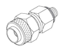 Polyflo Fitting (1/4" Tube X #10 32 Male) Replacement OEM Part #(OEM Part # Not Available)