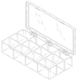 12 Compartment Storage Case Replacement OEM Part #(OEM Part # Not Available)