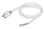 Hospital Grade Power Cord Without Connectors (10a @ 220vac, 8 Ft ) Replacement OEM Part #(OEM Part # Not Available)