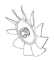 Fan Blade Replacement OEM Part #6600-1433-500