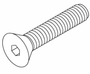Flat Head Hex Socket Cap Screw Replacement OEM Part #3323115 / 090191