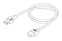 Power Cord Replacement OEM Part #X01-002532-001