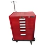 Blue bell crash cart refurbished red color.