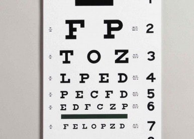 Dukal Corporation 3061 Illuminated Snellen Eye Test Chart, 20 ft (To Be  DISCONTINUED) , each