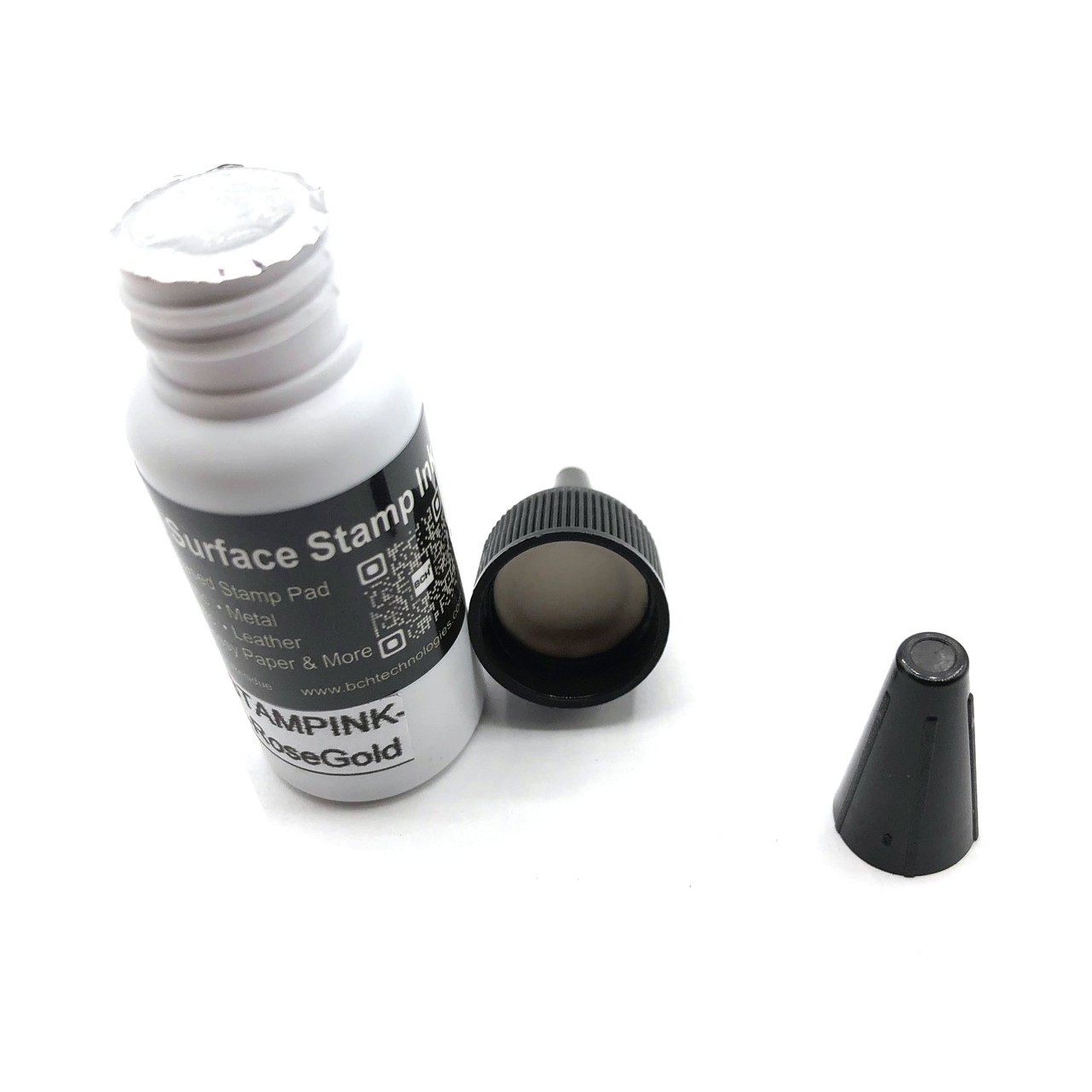 BCH All-Surface Stamp Ink Combo - Ink & Stamp Pad for non-porous surfaces,  such as glass, plastic, metal, vinyl, acrylic, leather 
