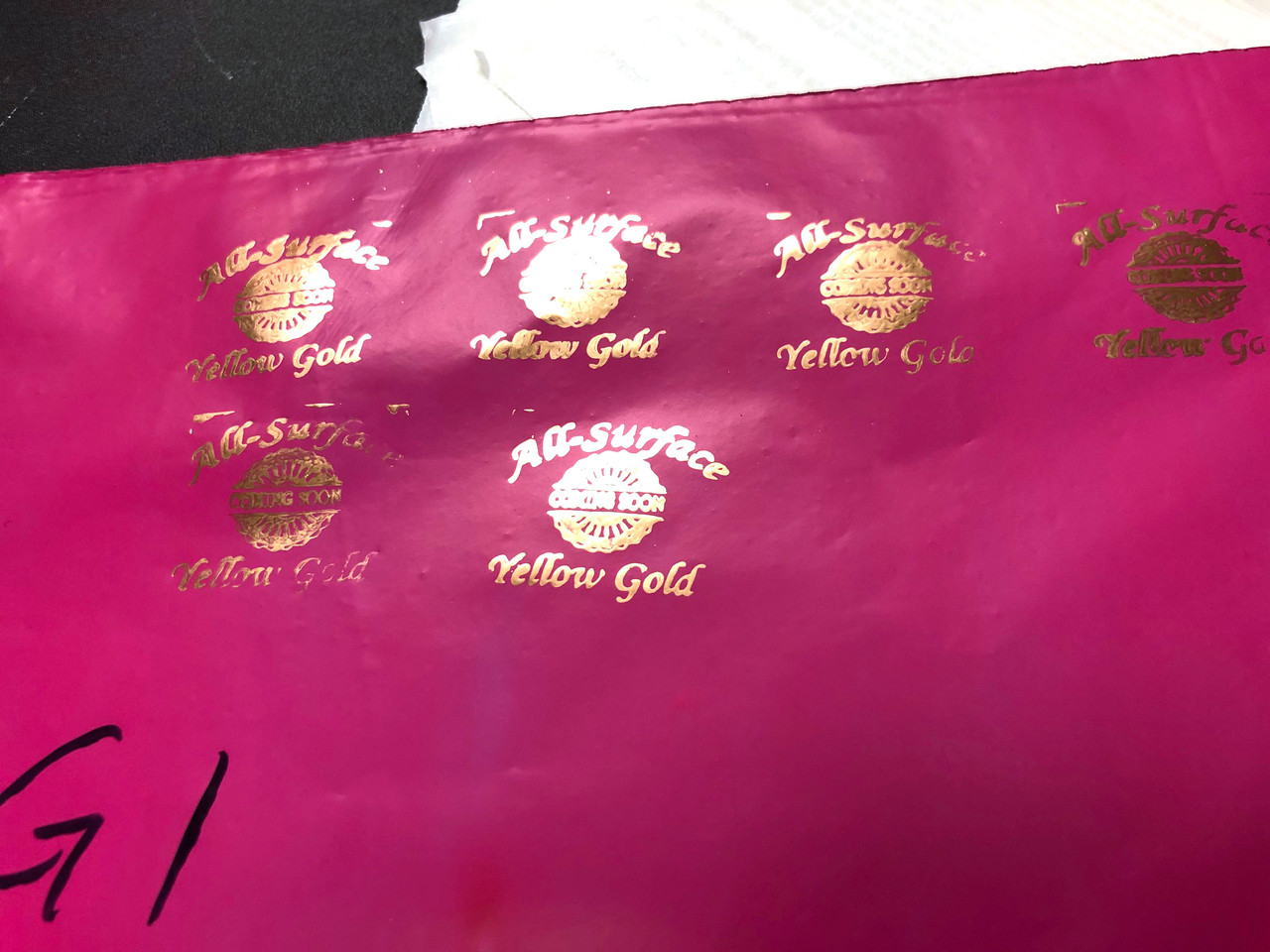 BCH Premium Yellow Gold All-Surface Gold Stamp Ink - The Ultimate Solution  for High-Quality Stamping