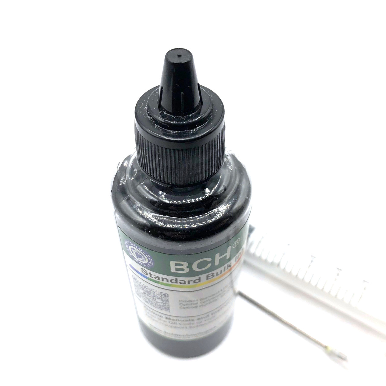Universal Refill Ink for All Printers - 100 ml Black Dye Ink with Syringe  Needle