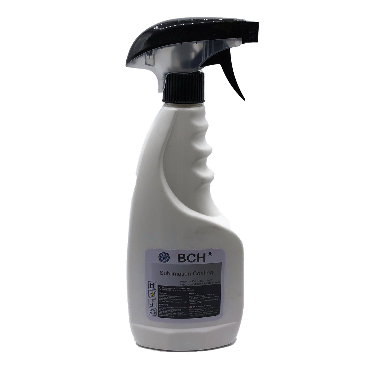 BCH Sublimation Coating Spray for All Types of Fabric - 500ml (16 oz) -  Suitable for Cotton, Polyester, T-shirts, and Canvases - Features  Quick-Drying