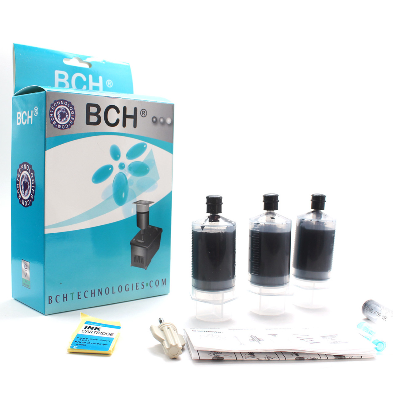 250ml Refill Bulk Black Ink for All HP Canon Dell Brother Printers 10oz  Syringe