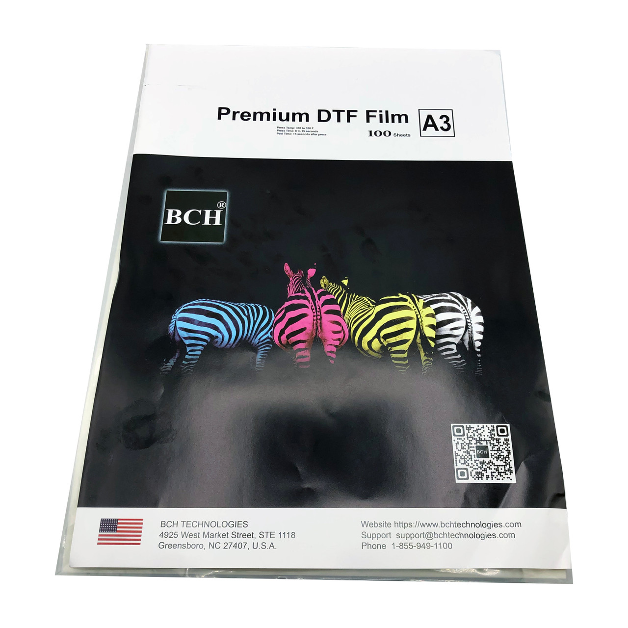 USA 100PCS A3 16.5" x 11.7" DTF Heat Transfer Film Hot Peel For  DTF Printer