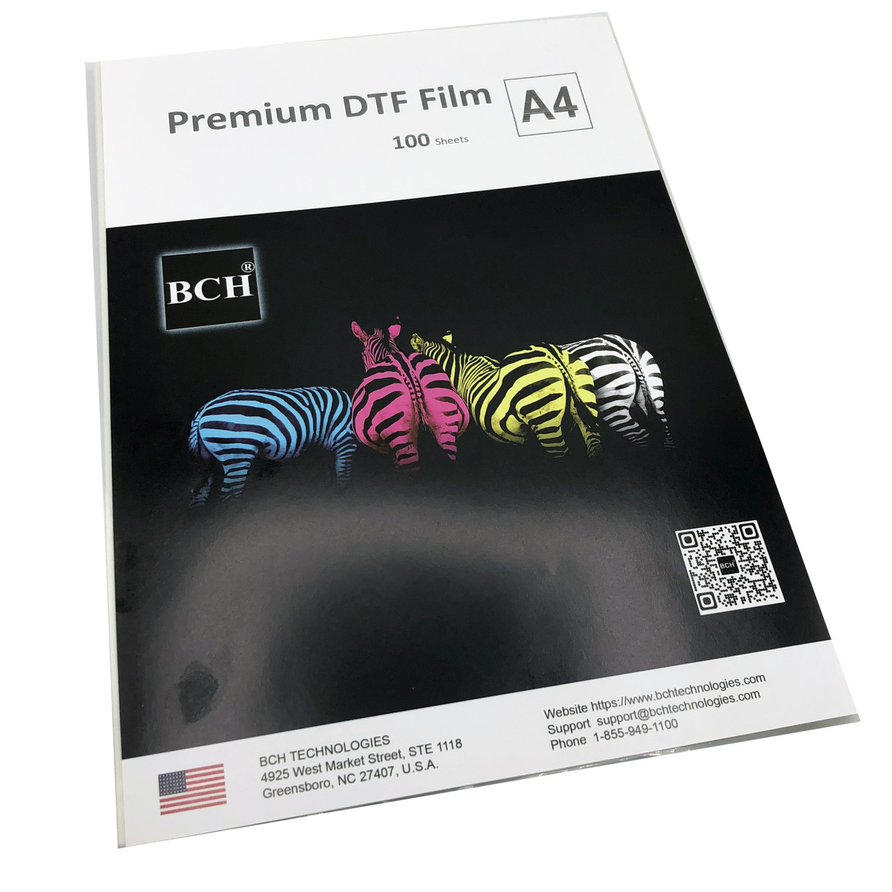 DTF Transfer Film (8.3 x 11.7) 50 Sheets PET Direct — Wide Image