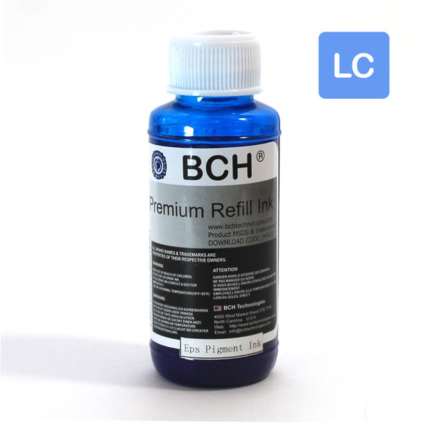 Premium 100 ml Light Cyan Sublimation Ink for Epson (IS100LC-AE)