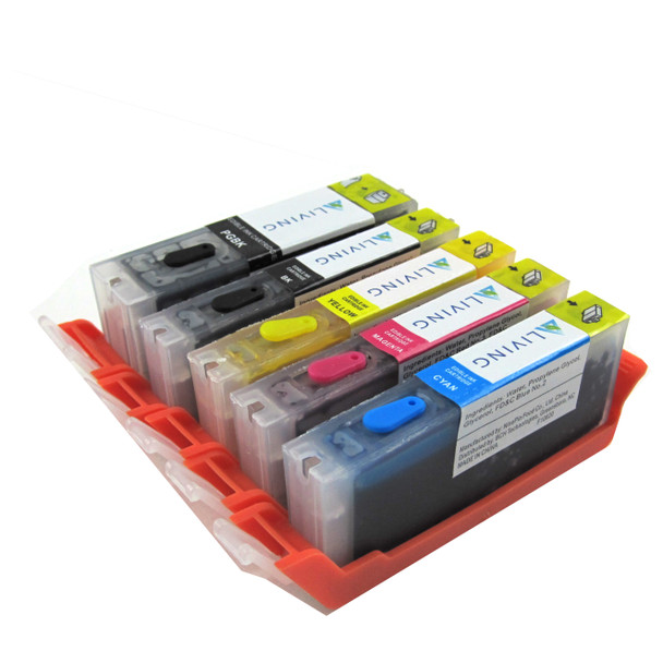 [Refer] Edible Ink Cartridge for Canon PGI-280 & CLI-281 - 5 PCS  F10620 Ink