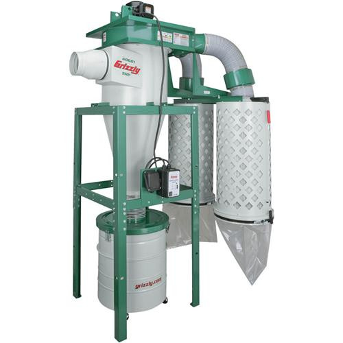 Grizzly G0601 220V/440V 5 HP 3-Phase Cyclone Dust Collector - US