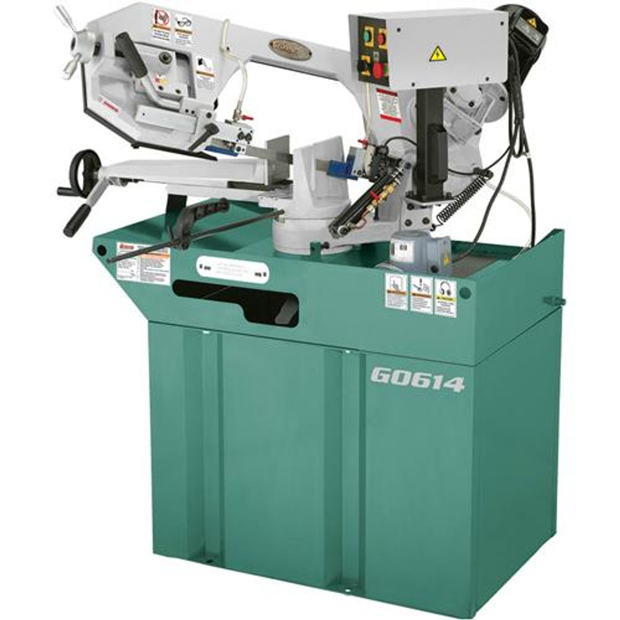 Grizzly Industrial 6” x 9-1/2” 1-1/2 HP Swivel Metal-Cutting Bandsaw G0614  - US Tool Depot