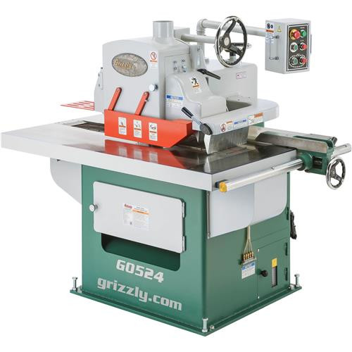 Grizzly G0524 - 15 HP 3-Phase Straight Line Rip Saw - US Tool Depot