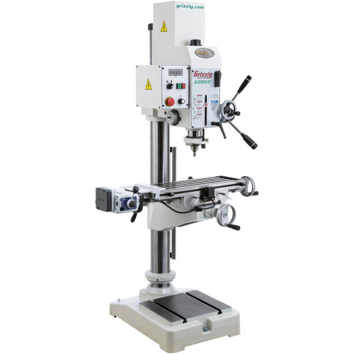 Grizzly G0808 - Variable-Speed Gearhead Drill Press With Cross-Slide Table