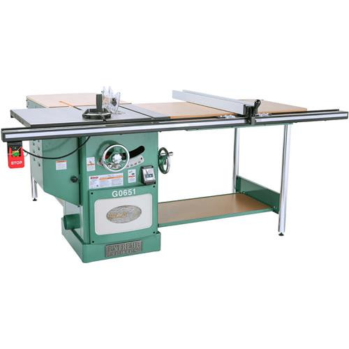 Grizzly Industrial 10” 3 HP 220V Heavy Duty Cabinet Table Saw with