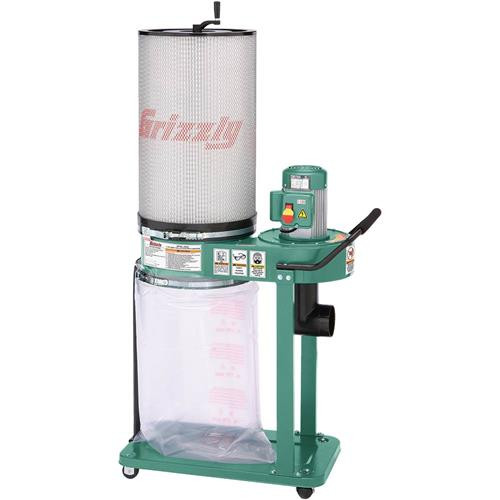 Grizzly G0583Z 120V/240V 1 HP Canister Dust Collector