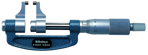 Mitutoyo Caliper Jaw Micrometer, 0-1" - 143-121