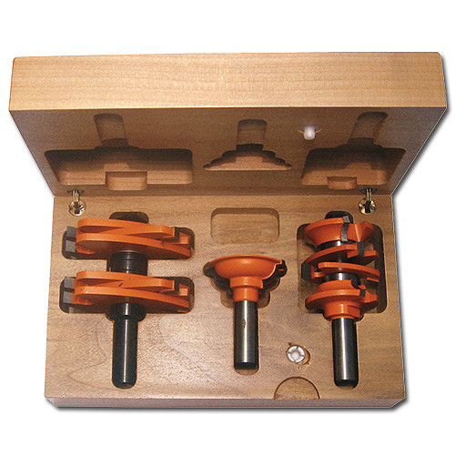 CMT 800.527.11 3-Piece Door Router Bit Set Hardwood Case - US Tool