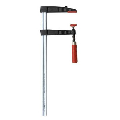 Tradesmen bar clamp, 24 in. opening 7 in. throat, rail size 1-1/4 in. X 3/8 in. - Nominal clamping force 1320 lbs