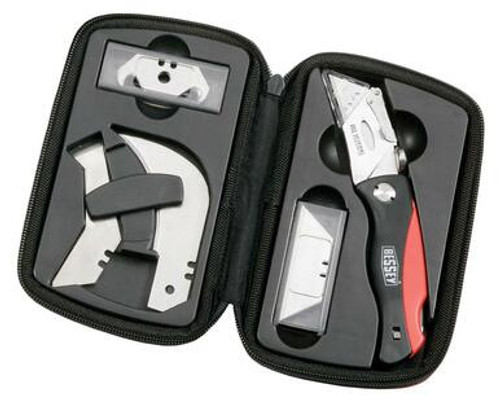 Utility Knife Set with Zippered Nylon Case