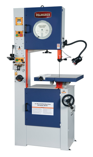 PALMGREN 18-INCH VARIABLE SPEED VERTICAL BAND SAW WITH WELDER