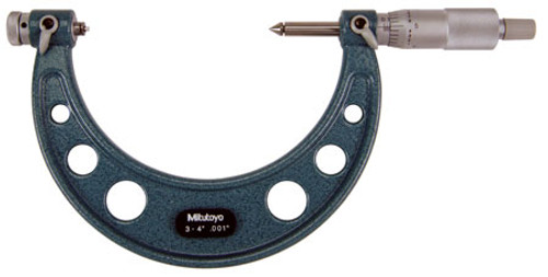 Mitutoyo 126-904 Screw Thread Micrometer,3-4"