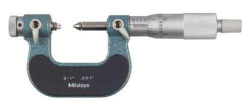 Mitutoyo 126-901, 0 - 1" X .001" Screw Thread Micrometer Set