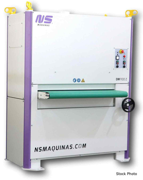 NS Maquinas Model DM1100 Z Dross Removal And Graining Machine